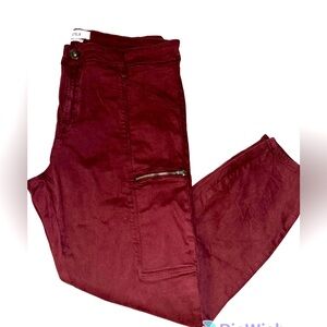 Pistola Hannah Cargo Skinny Jean Burgandy